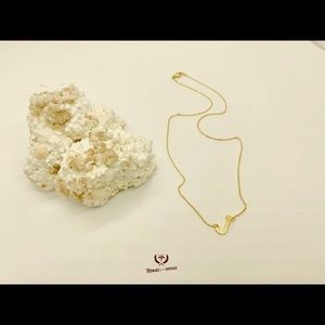 Initial J for Jesus necklace 18k